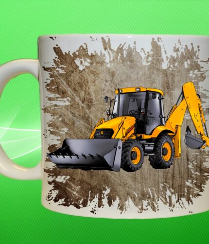 hrnček s bagrom JCB 3CX III