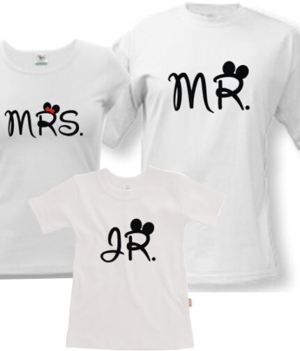 Rodinný set - Mr, Mrs, Jr